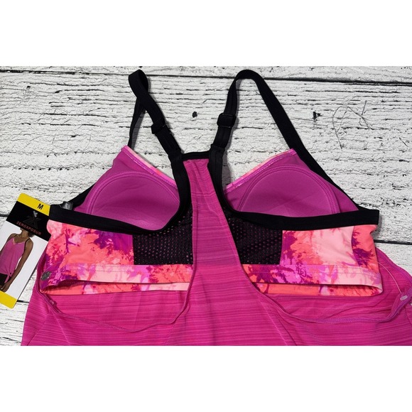 ZEROXPOSUR Swim Tank Pink Racerback  Size Women's M‎ NWT - Picture 4 of 7